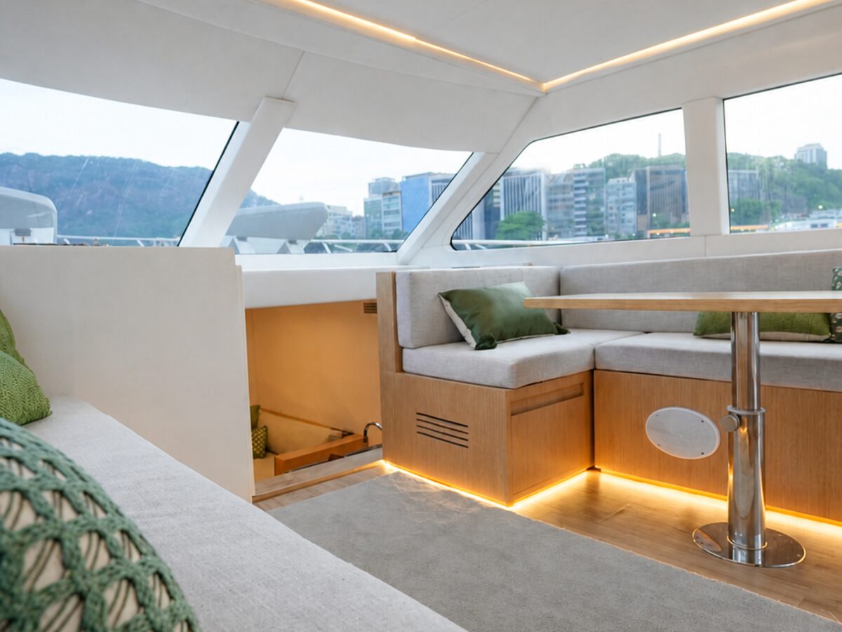 WeBoat Mares 50 - Vista lateral do salão