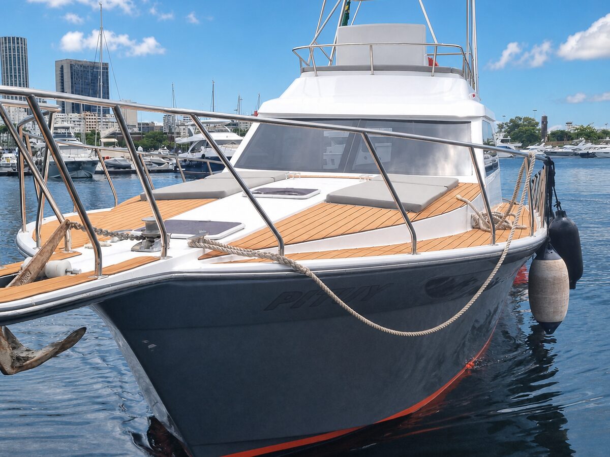 WeBoat Mares 50 - Proa e deck de madeira